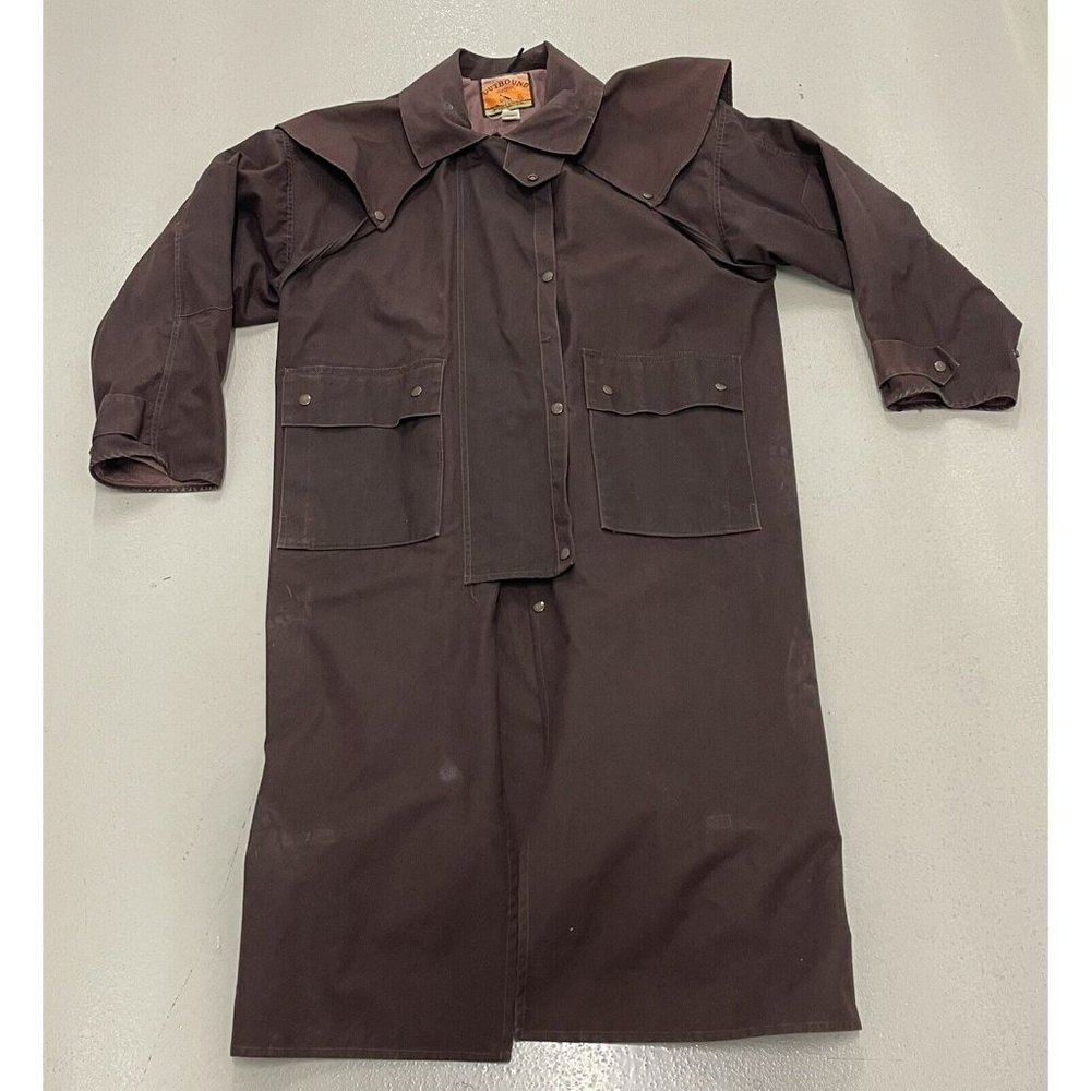 AWRs Outbound Brown Australian Duster Trench Coat XL